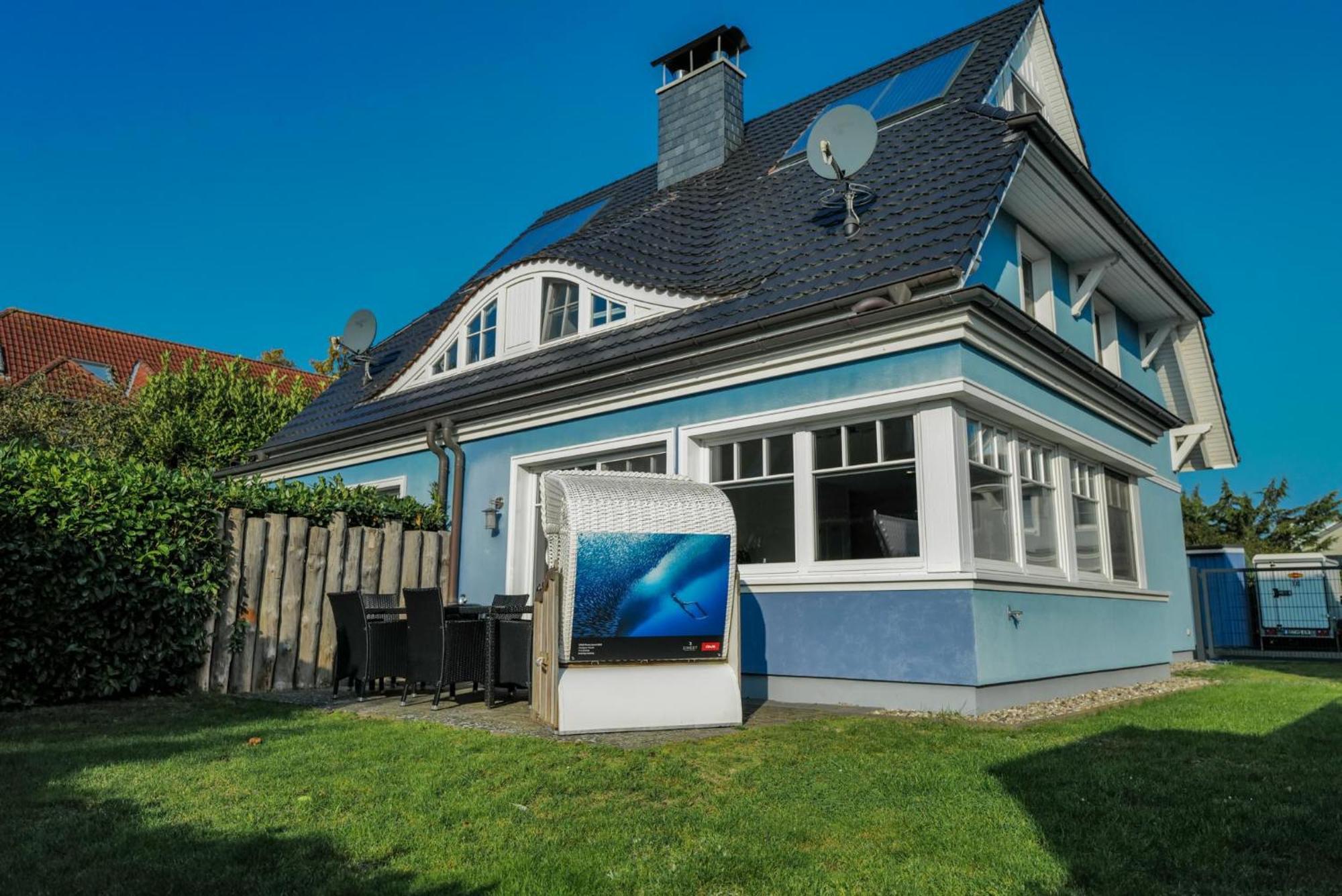Ostseelagune Zingst, Exklusive Dhh, Strandnah, Sauna, Kamin, 3 Sz, 2 Baeder, Glasfaser, Haustierfrei, Garten Mit Suedterrasse, E-Ladesaeule, 2 Stellplaetze, Strandkorb, Fahrradschuppen, Waschmaschine, Trockner, Nichtraucher Ngoại thất bức ảnh